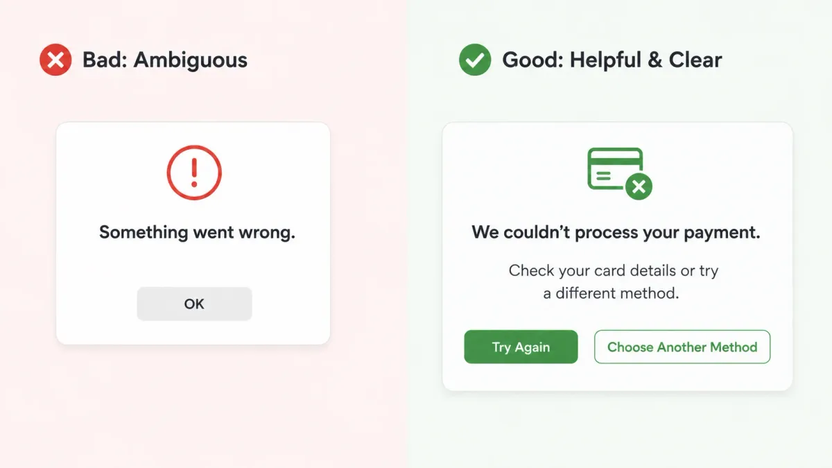 Bad Ambiguous Error Message Example