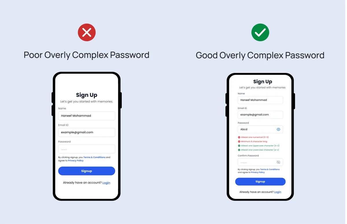 Overly Complex Password Requirements