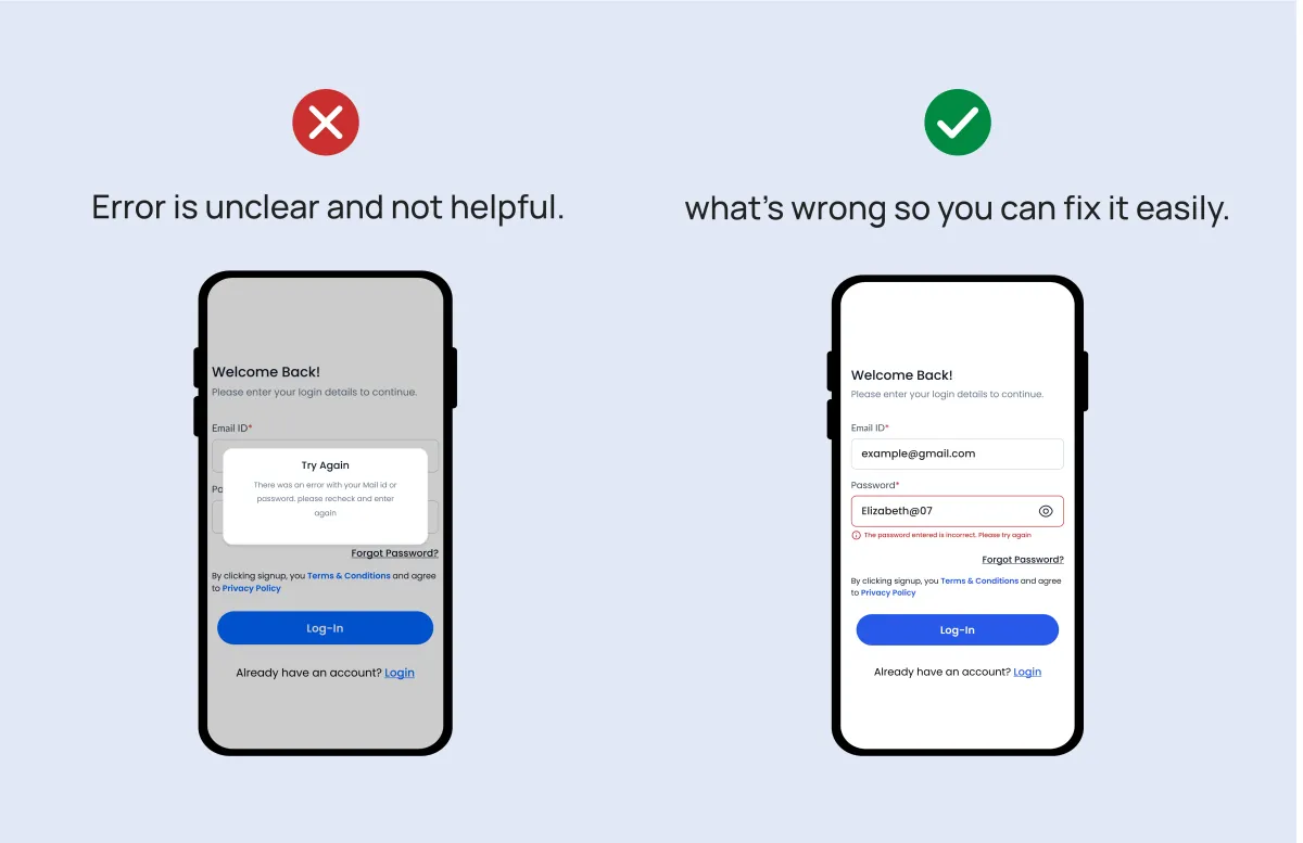 Poor Error Handling and Messaging